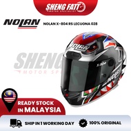 NOLAN X-804 RS LECUONA (028) Full Face Carbon Helmet Motor Topi Keledar Keselamatan Full Face Superb