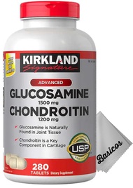 Kirkland Extra Strength Glucosamine 1500 mg Chondroitin 1200 mg, 280 Tablets Joint Supplement. Plus