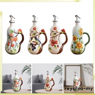 [ReyalxaMY] Ceramic Olive Oil Dispenser Bottle 600ml/20oz Easy to Pour Leakproof for BBQ Party