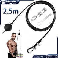 2.5m Gym Sling Cable Heavy Duty Steel Gym Gym Cable Rope For Home