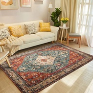 Moroccan Vintage Carpet Stain-Resistant Easy Care Bohemian Style Coffee Table Rug American Ethnic St