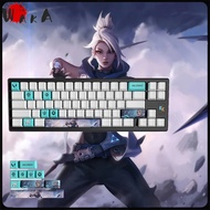 Valorant game jett keycaps  OEM Profile 10keys PBT dye sub keycaps
