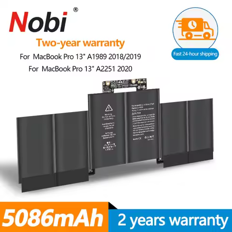 Nobi A1964 Laptop Battery For Apple Macbook Pro 13" A1989 2018 2019 A2251 2020 EMC3214 EMC3358 020-0