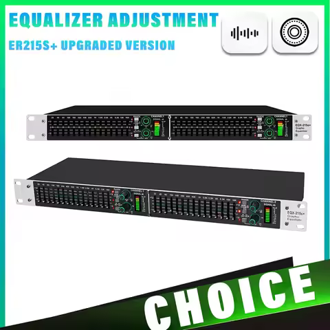 EQ215S Balanced Adjustment Audio Device 15 Band Graphic Equalizer Power Equalizer Digital Audio Soun