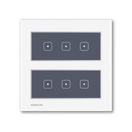 綠銀G-Switch T1支援蘋果Apple Home 無線智能六開關(銀色)