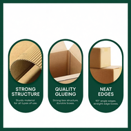 Kotak Plain RSC Kotak Carton Packaging Box Normal Box Carton Box 纸箱