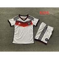 【Retro Children's set】2014-15 Germany Home Kids Football Jersey 2-13y High-quality Can add name and 