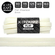 KIPZKAPZ FSP53 IVORY 100cm 115cm 120cm 120cm 130cm Shoelace Flat Shoelaces 8mm Shoe Lace