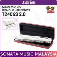 Easttop T2406 2.0 24 Holes Tremolo Harmonica C Key / D Key / F Key / G Key
