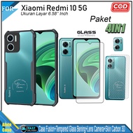 Paket 4in1 Case Xiaomi Redmi 10 5g Redmi 10 2022 Note 10 Note 10s Note 11 Note 11s Softcase Shockpro