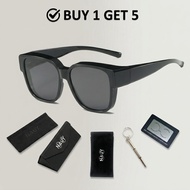 NAUY FO-21 Fit Over Overlap Polarized UV400 Sunglasses