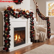 VORTEX Halloween Maple Leaf Rose Vine, Plastic Gothic Style Maple Leaf Garland, Wedding Maple Leaves