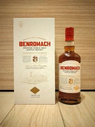 Benromach 21 years single malt whisky, 43%, 700ml