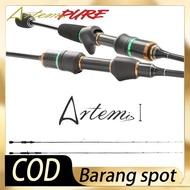 Artemis Rod Casting Fishing Rod Spinning  UL Power Solid Tip 1-6LB Micro-jigging Rod Joran Pancing