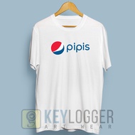 Funny Plesetan T-shirt Pepsi Pipis 23 Brand Words a4