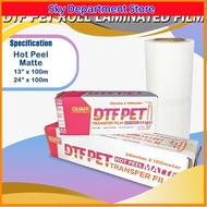 Quaff DTF Transfer Film - Glossy & Matte Hot Peel | 1 Roll