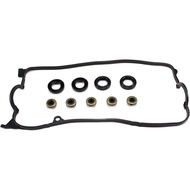 AUCERAMIC VS50606R Valve Cover Gasket Set Kit Fit 2001-2005 for Honda Civic EX HX GX DX LX 1.7L SOHC