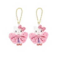 [ของแท้ 100%] พวงกุญแจ Sanrio สไตล์ญี่ปุ่น จี้ตุ๊กตา Kuromi และ My Melody