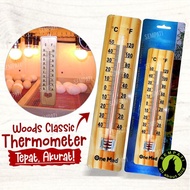 Termometer Kayu Wooden Thermometer Thermo Kayu Alat Pengukur Suhu Ruangan Mesin Tetas Telur Burung Ayam Termo Raksa Dinding Ruang Alat Ukur Suhu