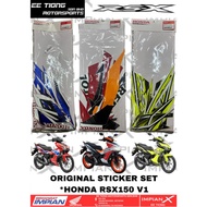STICKER SET *86000-K2P-M20ZA / M40ZA / M00ZB FOR HONDA RSX150 V1 ORIGINAL BSH HONDA SPAREPARTS LAST 