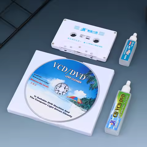 CD VCD DVD Player Lens Cleaner Audio Cassette Tape Head Cleaner Demagnetizer Audio Cassette Tape Pla