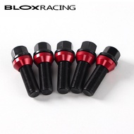 5Pieces Wheel B12.9 Grade Forged Bolts Nuts Screw for BMW E90/E60/E39/F10/F20/E46 Audi Benz Vw M12x1