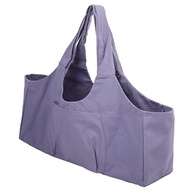 Side Pocket Yoga Mat Bag, Large Capacity Yoga Bag for Women, Extra Large Yoga Mat Carrier Tote Sling Yoga Mat Bag for Pilates Travel, Beach, Fitness Clothing Storage (Purple)
