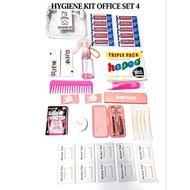 NEW OFFICE SET W/ STICKER HYGIENE KIT FOR OFFICE/TRAVEL KIT/CAMPING KIT COMPLETE SET (RANDOM color