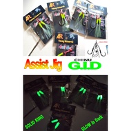 ASSIST ASSIST ASSIST JIG GLOW IN THE DARK THICKHOOK model_Chinu