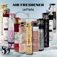 AIR FRESHENER 300ML AAZ&LATTAFA (AMEERAT RED, AMEERAT ROSE ,FAKHAR LATTAFA, OUD MOOD, ANA ABIYEDH) w