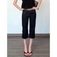 Y2K Style Women's Low-Waist Straight-Leg Jeans