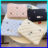 11inch/ 13-14inch/ 15-15.6inch Tablet Bag/Laptop Bag Korean Style Embroidered Bow Bag