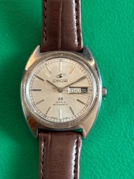 新年特價-80’s 瑞士制英納格25石自動星期日曆錶, 時間準確/Good condition- Swiss Made Enicar 25J Automatic with day & date