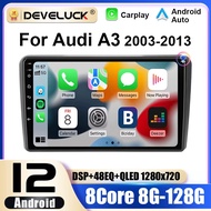 2 Din Android 12 Car Radio For Audi A3 8P S3 RS3 2003 -2013 Multimedia Video Player GPS 4G Carplay A