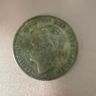 Koin Belanda kuno Wilhelmina 2 1/2 Gulden 1929
