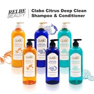 CLABO Citrus Deep Clean Shampoo & Conditioner 960ml RELBE BEAUTY (Tropical Citrus, Romantic Citrus, 