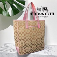 🎀COACH經典LOGO織布手提包.托特包#二手#