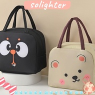 SOLIGHTER Cartoon Lunch Bag, Thermal Bag Portable Insulated Lunch Box Bags, Convenience Thermal Lunch Box Accessories  Cloth Tote Food Small Cooler Bag