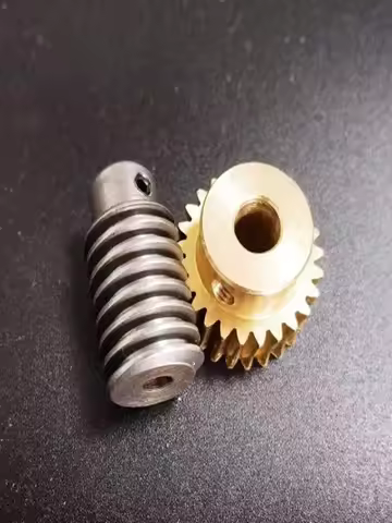 1set 1M brass Worm Gear with rod drive 1:15 1:20 1:25 1:30 1:40 Speed Ratio 40cr Worm center hole 6/