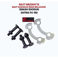 REAR GEAR BOLT M8 THREAD 12 SHOGUN 110 SMASH 110 ARASHI SHOGUN 125 FD R RR NR FL AXELO SATRIA FU 150