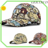 GERTRUD Cute Bear Baseball Cap, Cotton Cartoon Unisex-Teens Caps, Bear Print Little Bear Print Duckb
