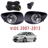 VIOS Fog Lights Fog Lamp Front Bumper Foglamp Foglight Set alogen Lamps with Switch Wiring Harness f