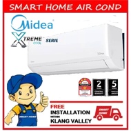 MIDEA MSAG Xtreme Cool R32 1.0HP Non Inverter Air cond with Installation