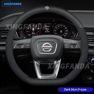 Nissan Car Steering Wheel Cover Non-slip Sweat-absorbent Breathable Steering Wheel Cover 37-38 Cm fo