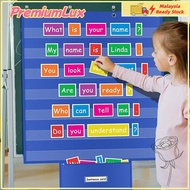 PREMIUMLUX Standards Pocket Chart, Durable Large Classroom Pocket Chart, Educational Class Schedule 