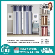 Kain Langsir Tingkap Curtain Window Curtain Sliding Door Langsir Curtain Blackout 80% Eyelet Hook