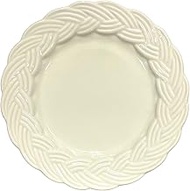 24to3 Ami-ami Plate, Medium, Ivory, White, Approx. 8.3 inches (21 cm)