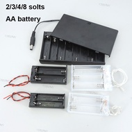2 3 4 Slots ports AA Battery transparent black 2xAA 3xAA 4XAA 8AA Power Storage Case Box Holder Lead