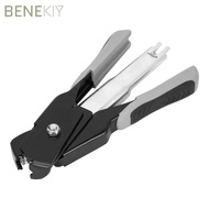 BENEKIY C-type Hog Ring Pliers, Black Grey Spring-Loaded Hog Ring Pliers Kit, Clip Installation Auto