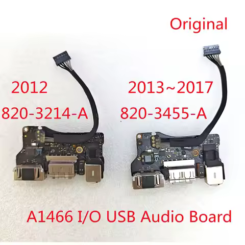 Original Charging Port Power DC Jack I/O USB Audio Board 820-3214-A 820-3455-A For Macbook Air 13" A